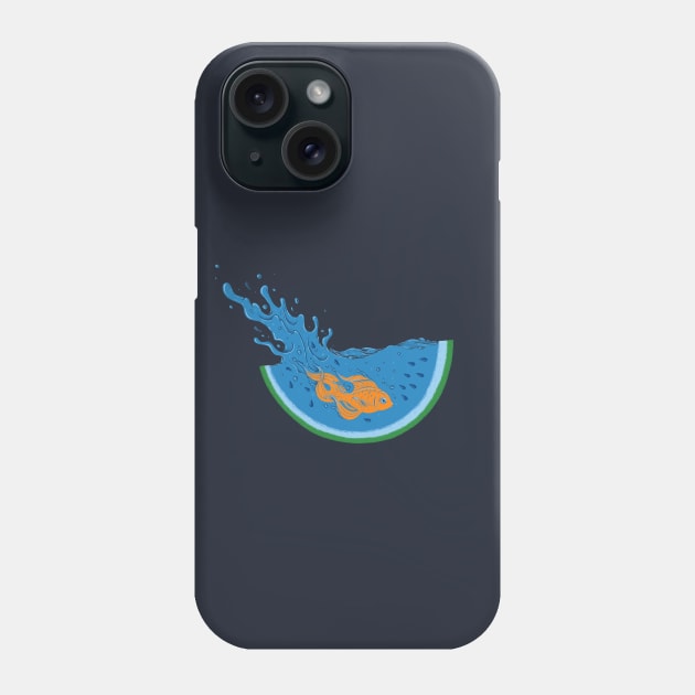Watermelon Dive Phone Case by enkeldika2