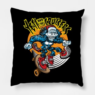 Yeti and the Cruisers Skateboarder Pillow