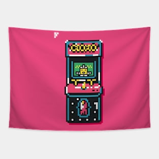 Pixel Art Arcade Tapestry