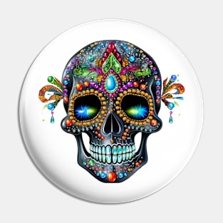 Bejeweled Skull #1 Pin