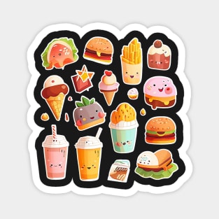 #11 Cute happy food sticker pack Magnet