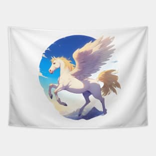 Fantasy white Pegasus Tapestry