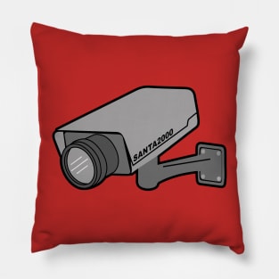 he knows when you are sleeping (santa cam 2000) Pillow