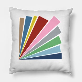 Corner Starburst Rainbow Pillow