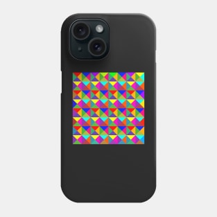bright colorful geometrical pattern Phone Case