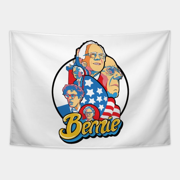 Bernie! Bernie Sanders 2024 Campaign | Not Me, Us Tapestry by BlueWaveTshirts