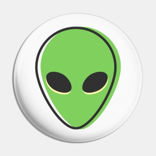 Retro minimal alien Sci Fi Pin