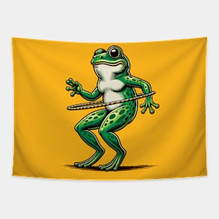 Hola Hoop Frog Tapestry