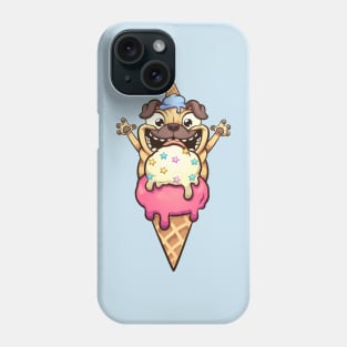 Pug Ice Cream Phone Case