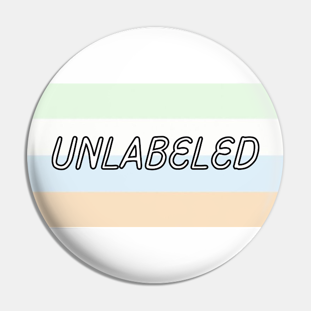 Unlabeled flag LGBT pride Unlabelled Pin TeePublic
