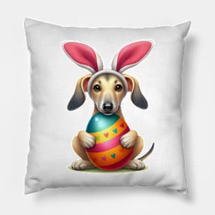 Easter Greyhound Dog Pillow