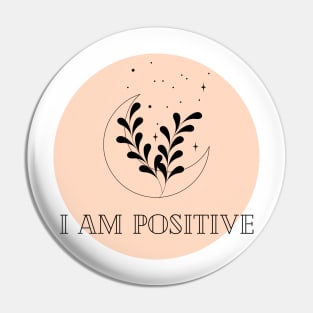 Affirmation Collection - I Am Positive (Orange) Pin