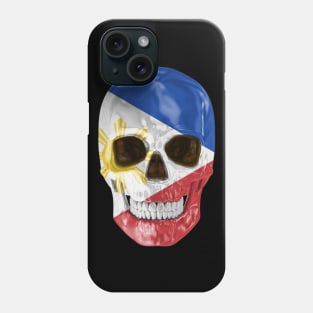 Philippines Flag Skull - Gift for Filipino With Roots From Philippines Phone Case