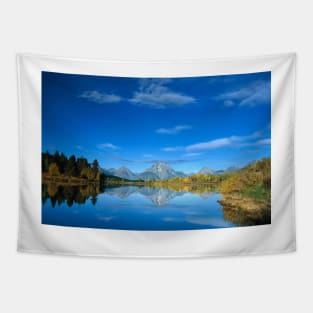 Mt Moran Reflected In Oxbow Bend Grand Teton National Park Tapestry