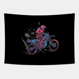 Motocross Girl Tapestry