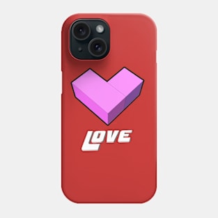 Block Love Phone Case