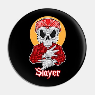 Skull Gangsta Slayer Pin