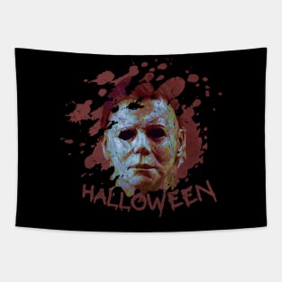 Michael Myers - blood halloween Tapestry