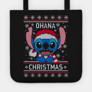 Ohana Christmas ugly sweater Tote