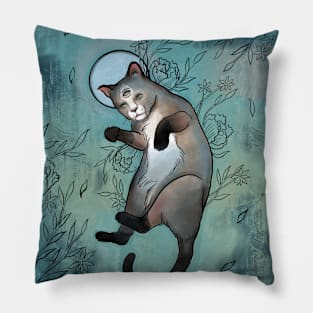 Mystical Blue Cat Pillow