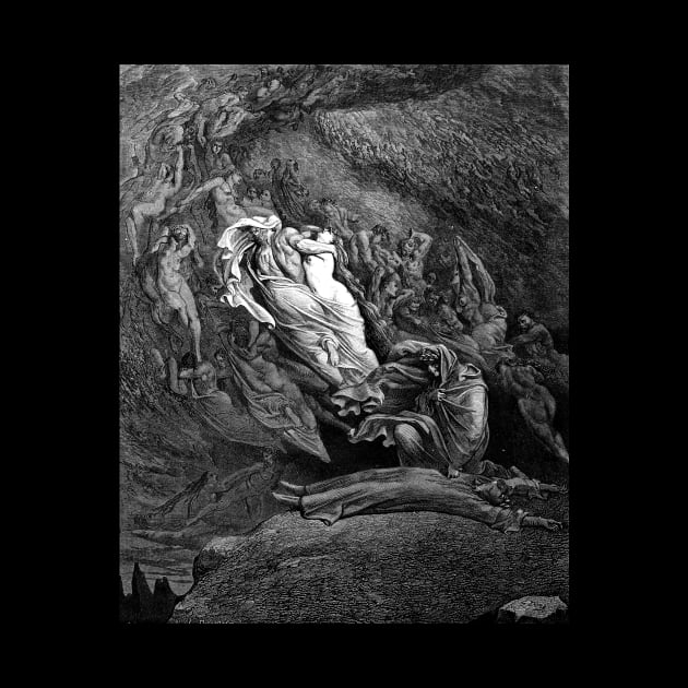 High Resolution Gustave Doré Illustration Dante Faints by tiokvadrat