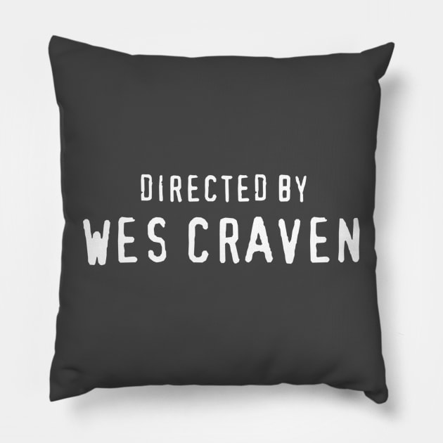 Directed By Wes Craven '96 Pillow by SHOP.DEADPIT.COM 