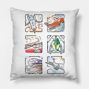 Travel Icons Pillow