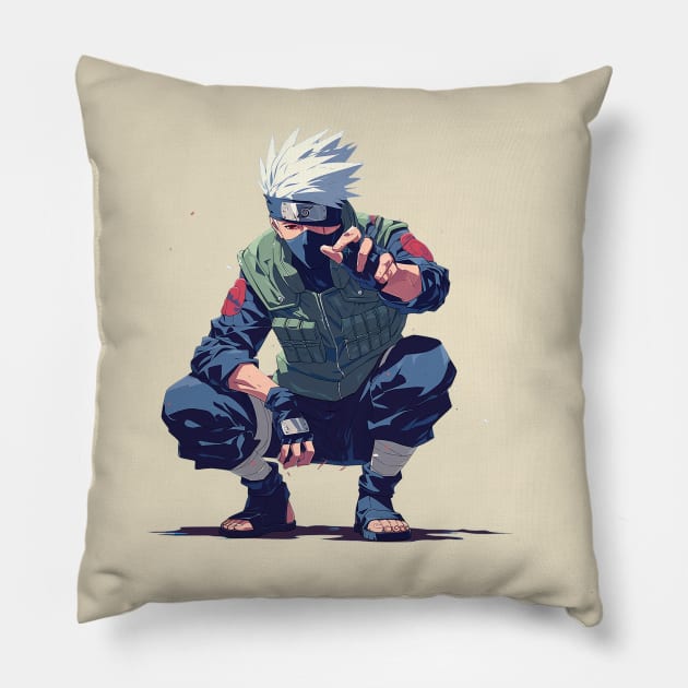 kakashi Pillow by Stephanie Francoeur Art