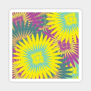 Tropical Flower Pattern Magnet