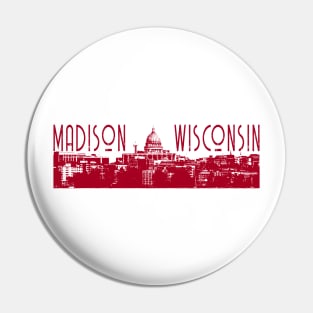 Madison Wisconsin Skyline Pin