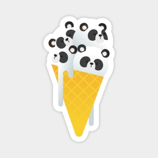 Chocolate Chip Panda Ice Cream Magnet