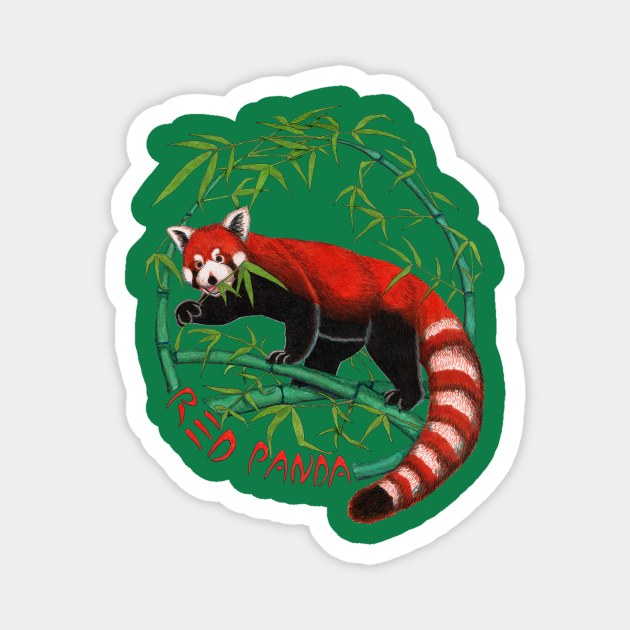 Red Panda Magnet by NocturnalSea