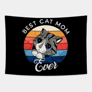 BEST CAT MOM EVER Tapestry