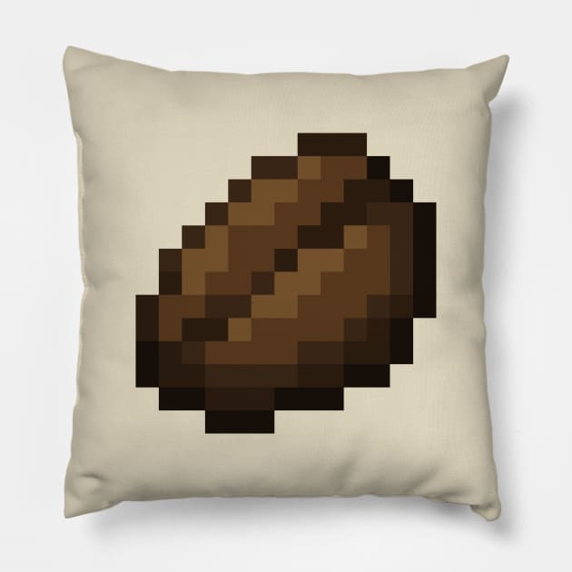 Pixel Coffee Bean Pillow by cometkins