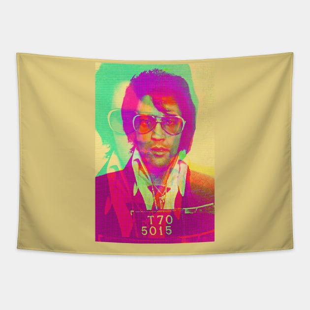 Elvis Mugshot Tapestry by SABREart