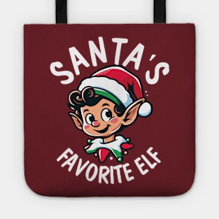 Santa's Favourite Elf - With Text Tote