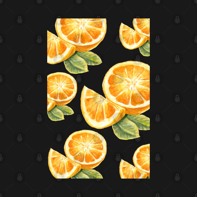 Orange fruit_pattern by lisenok