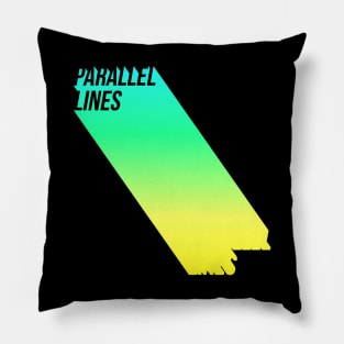 Parallel Lines, Skiing Stickers, Slalom skiing, snowboarding stickers, mountain skiing gifts Pillow