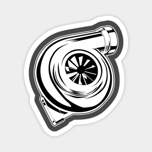 TURBO CHARGER Car part jdm illustration Magnet