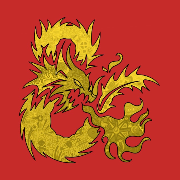 Golden Dragon by paintchips