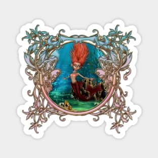 Sweet little mermaid Magnet