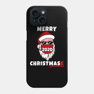 Merry Christmask 2020 Masked Santa For Christmas Pajamas Family Xmas Phone Case