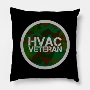 Hvac Veteran Green Camo Edit Pillow