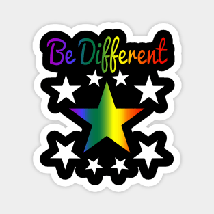 Pride star rainbow colors Magnet