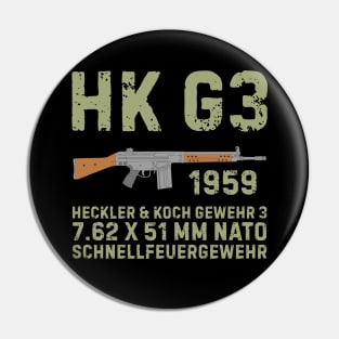 HK G3 German Assault Rifle color version Pin