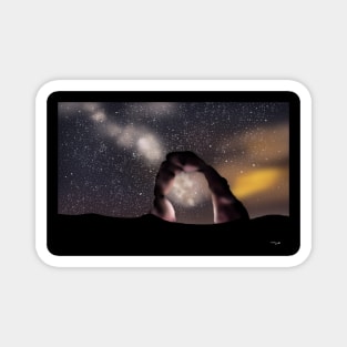 Delicate Arch Digital Painting Magnet