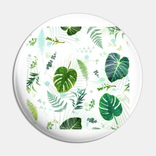 Tropical Plant Leaves - LG Pin