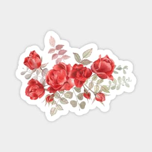 Flower arrangement of red roses Magnet