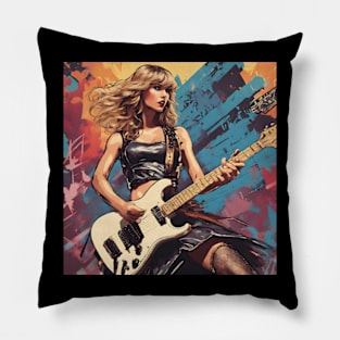 Taylor Swift vintage dnd style art Pillow