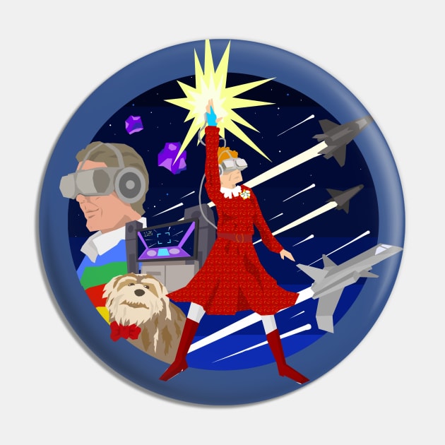 Carousel of Progress: VR Resident Flying Ace Pin by Radical Rad